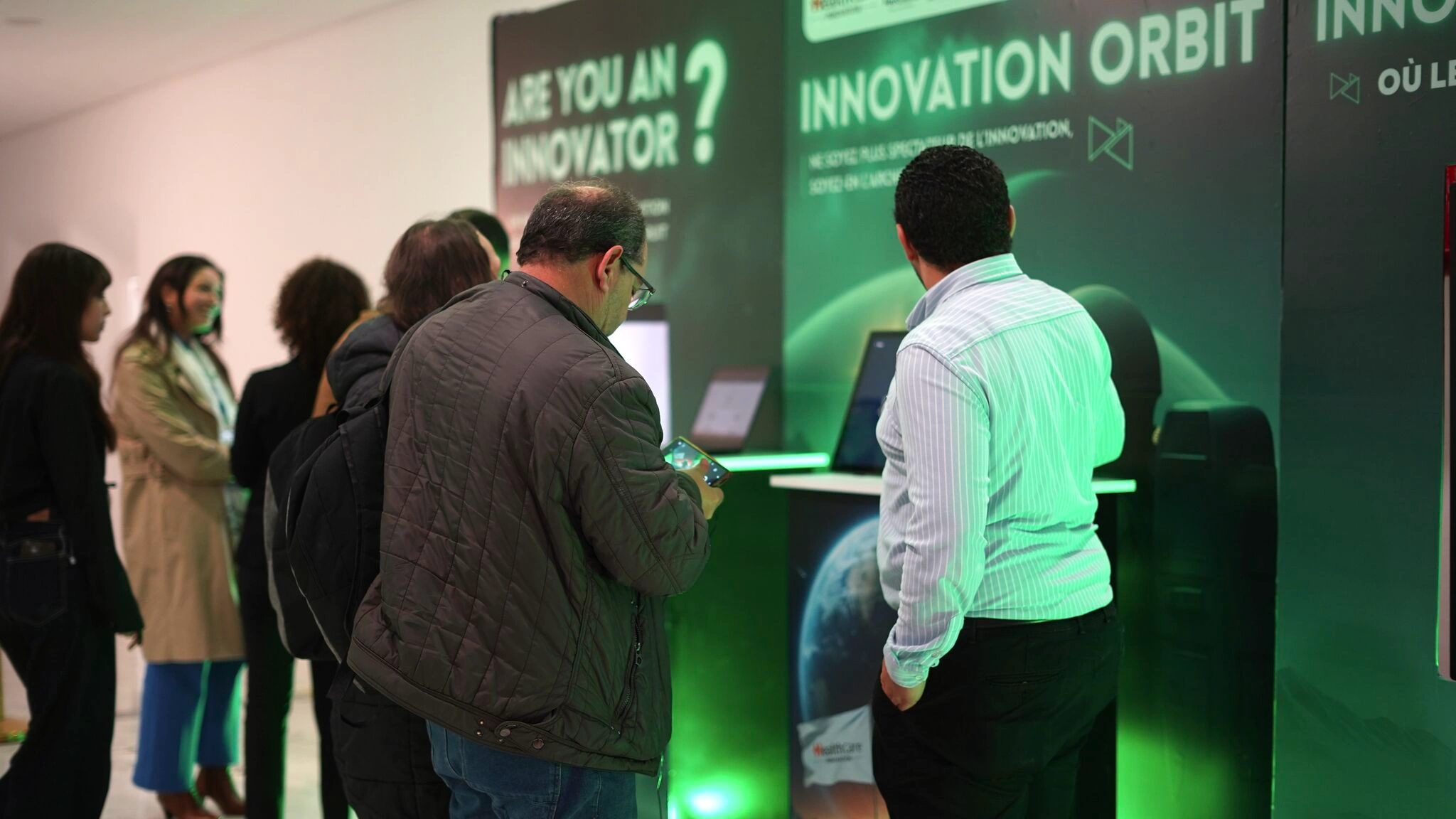 Clinician exploring a digital solution for elderly care